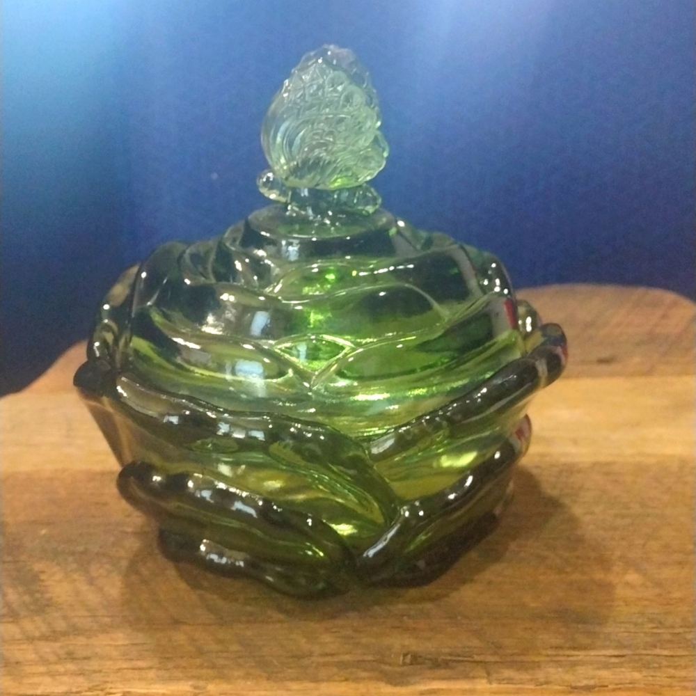 Fenton butterfly dish